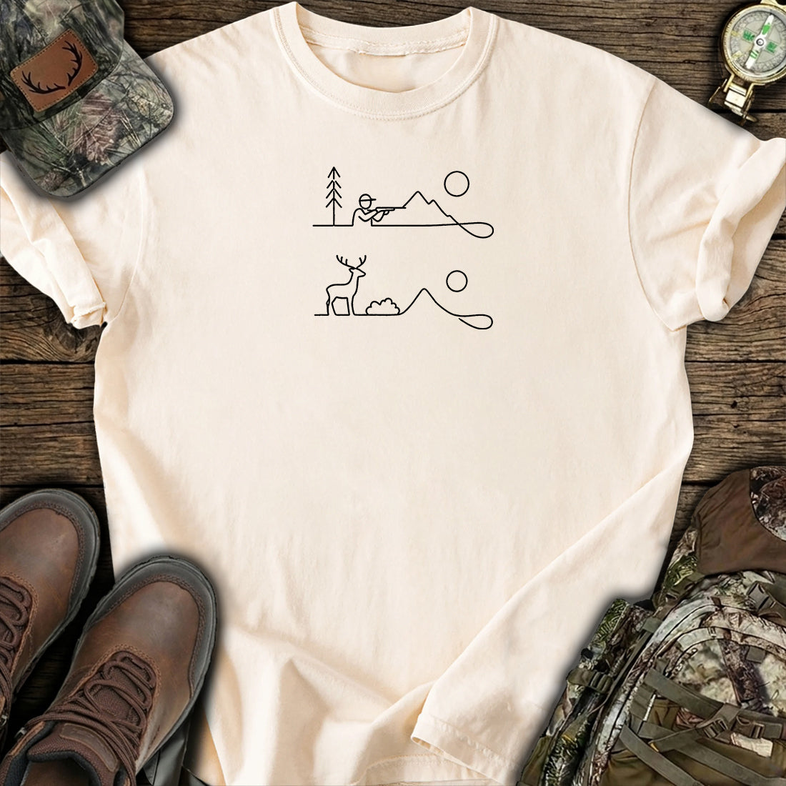 Minimal Hunter Line T-Shirt product image 6
