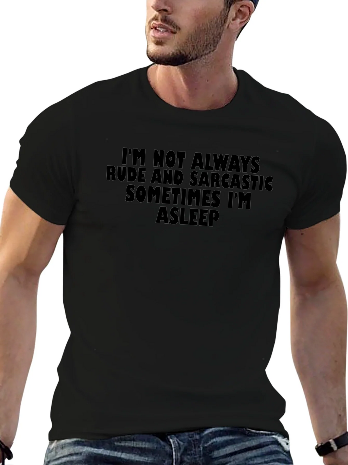 Funny Sarcastic Graphic T-Shirt - Im Not Always Rude product image 6