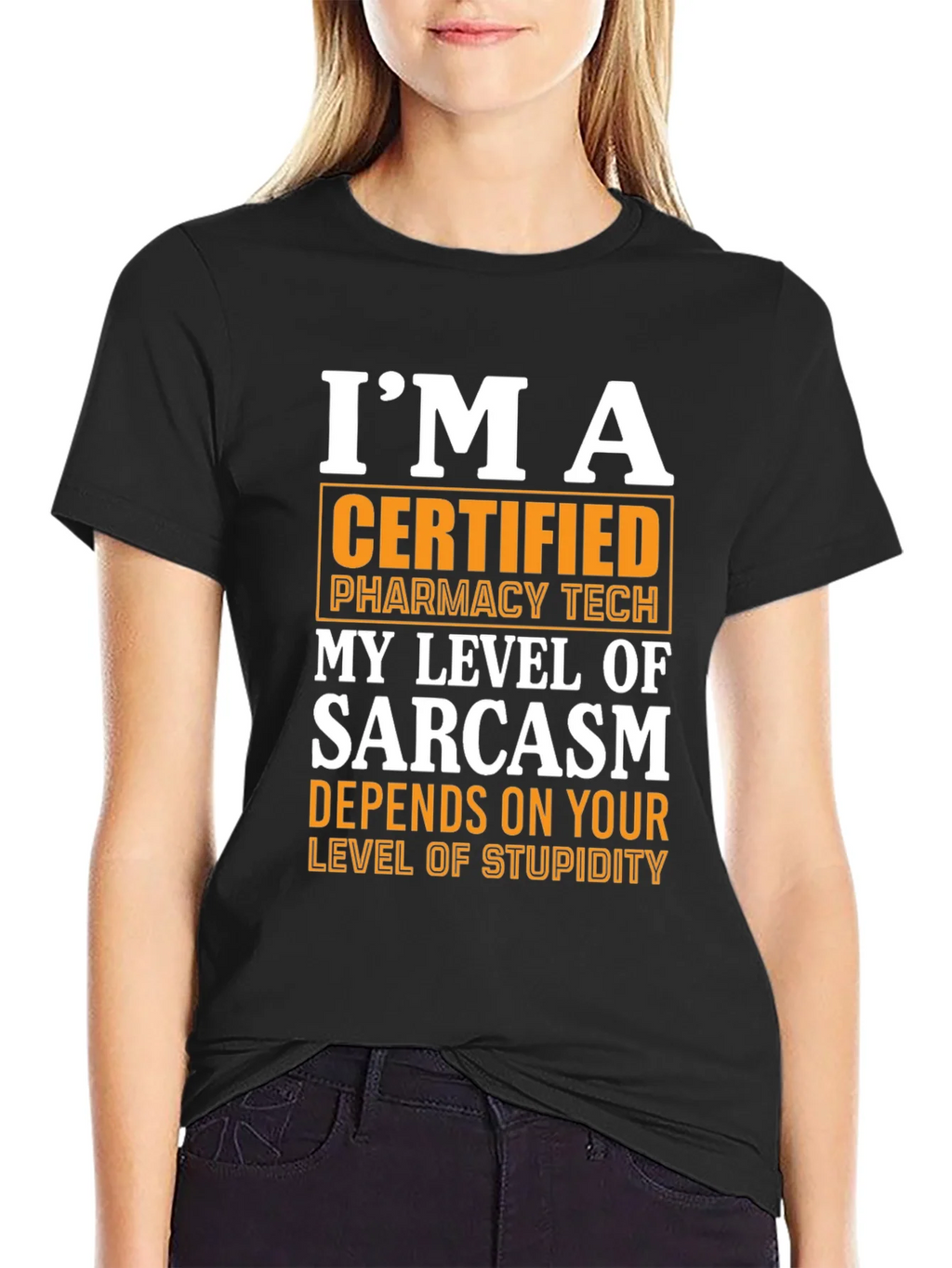 Certified Pharmacy Tech Sarcasm T-Shirt product image 2