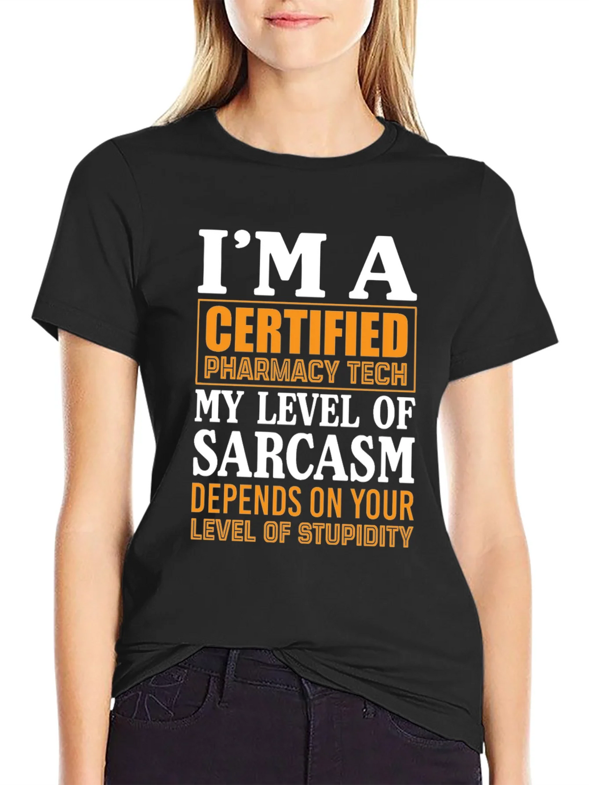 Certified Pharmacy Tech Sarcasm T-Shirt product image 2