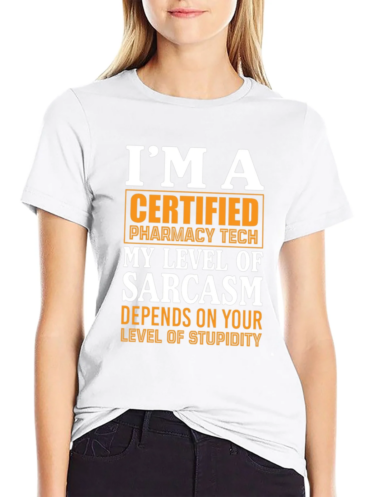 Certified Pharmacy Tech Sarcasm T-Shirt product image 6