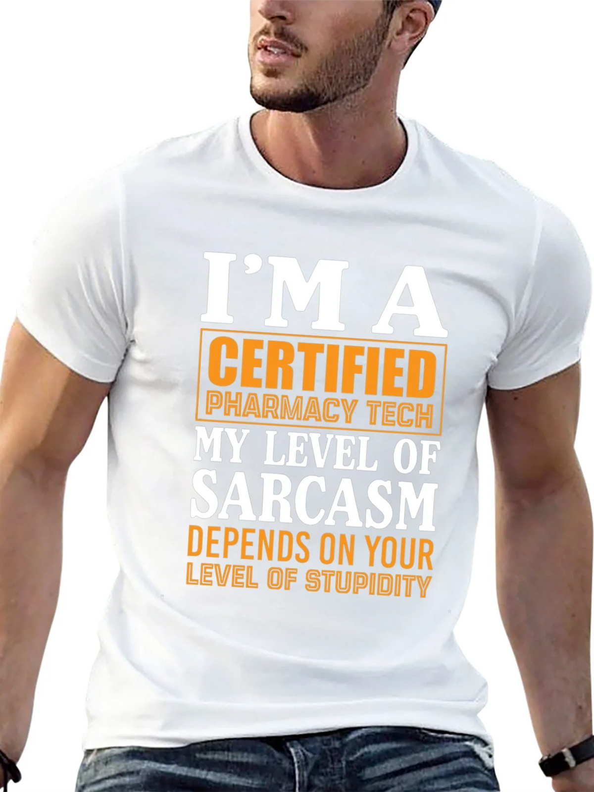 Certified Pharmacy Tech Sarcasm T-Shirt product image 10