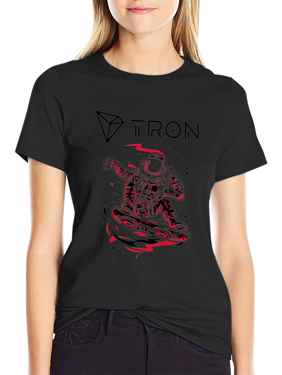 Tron Astronaut Graphic Tee - Black product image 1