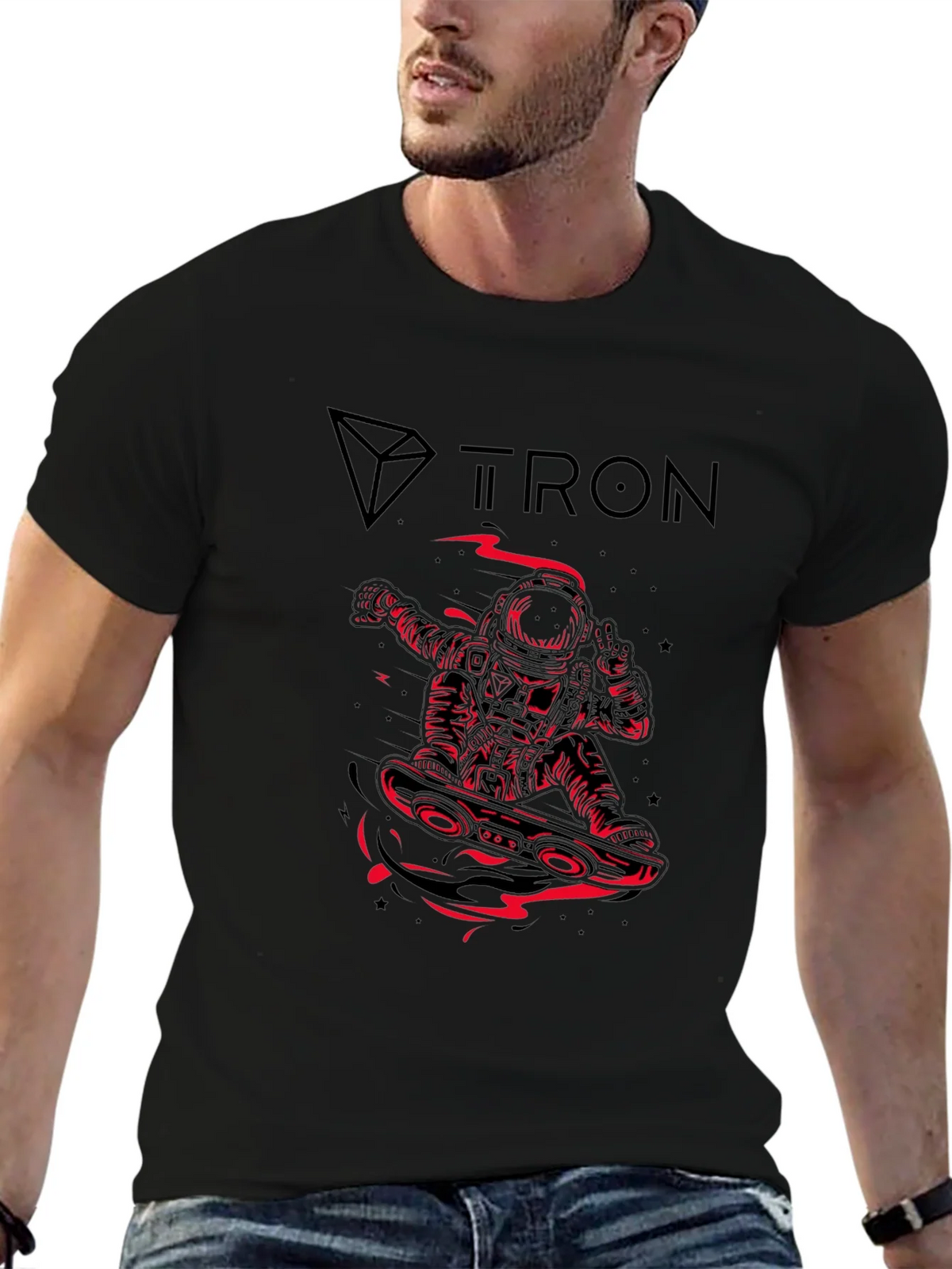 Tron Astronaut Graphic Tee - Black product image 5