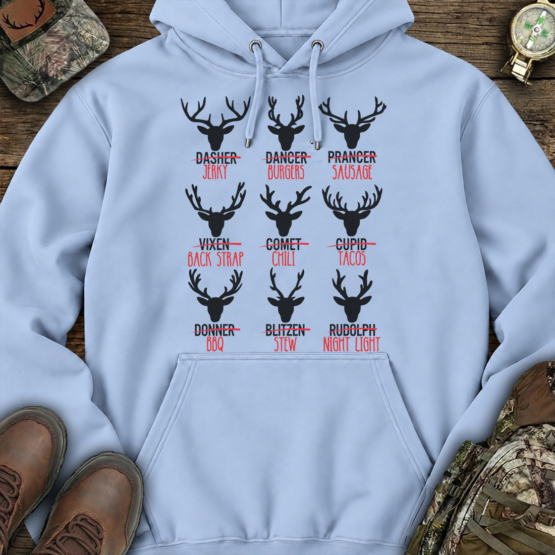 Reindeer Feast Humor Hoodie product image 3