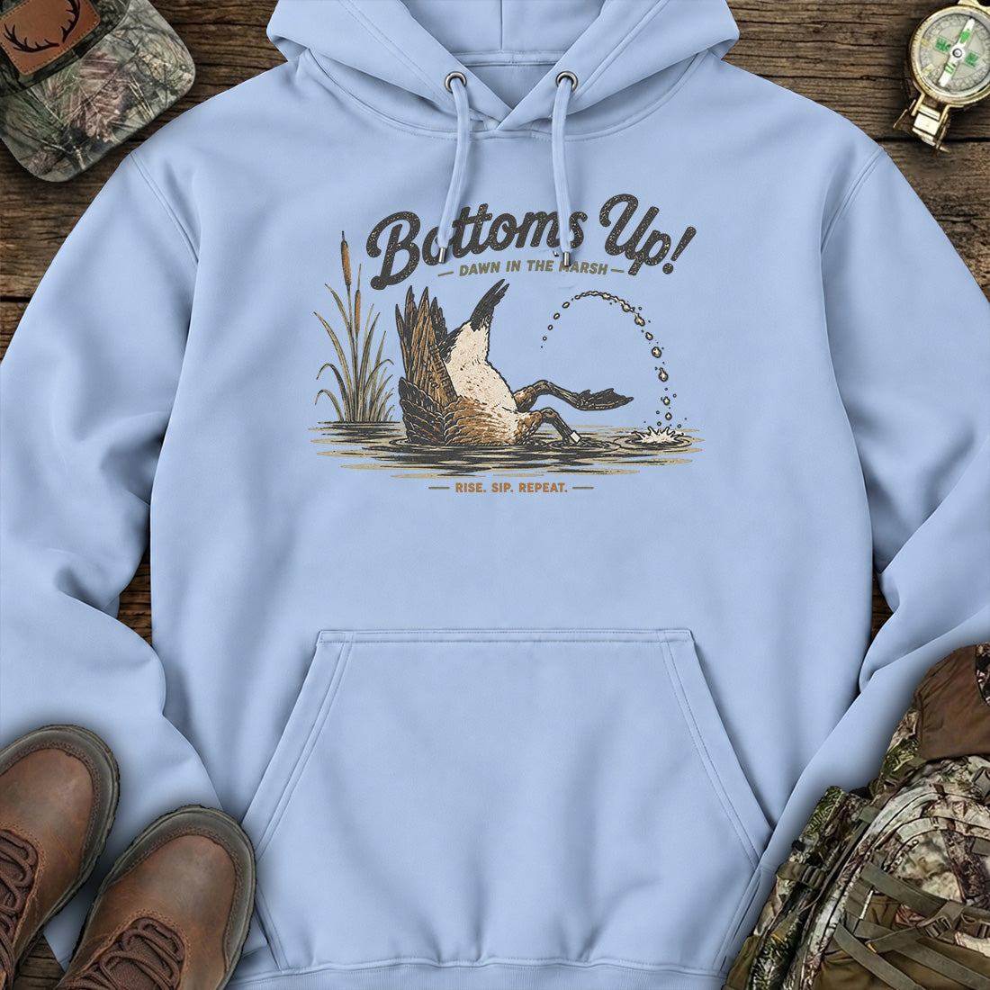 Bottoms Up Duck Hunt Hoodie product image 5
