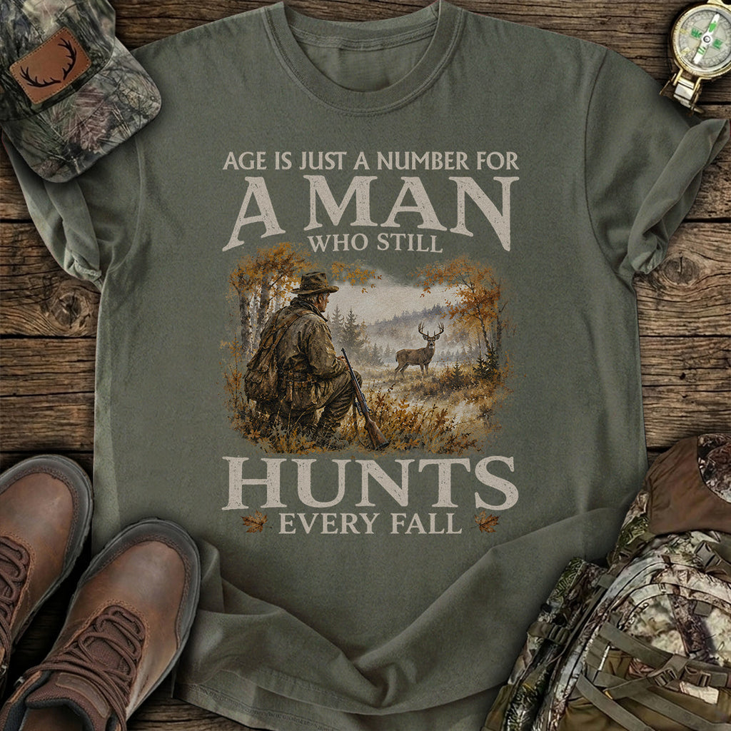 Age Is Just A Number Fall Hunting T-Shirt product image 5