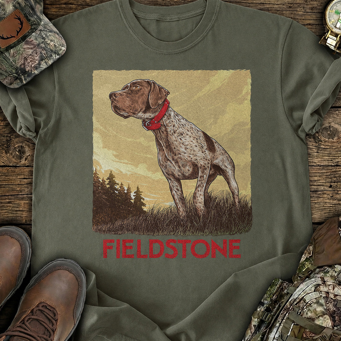 Fieldstone Hunting Dog T-Shirt product image 1
