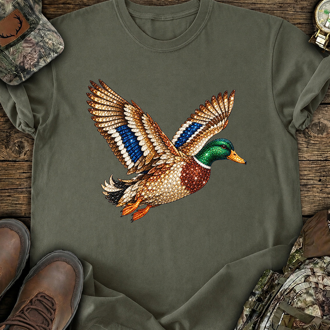 Golden Mallard Flight T-Shirt product image 4