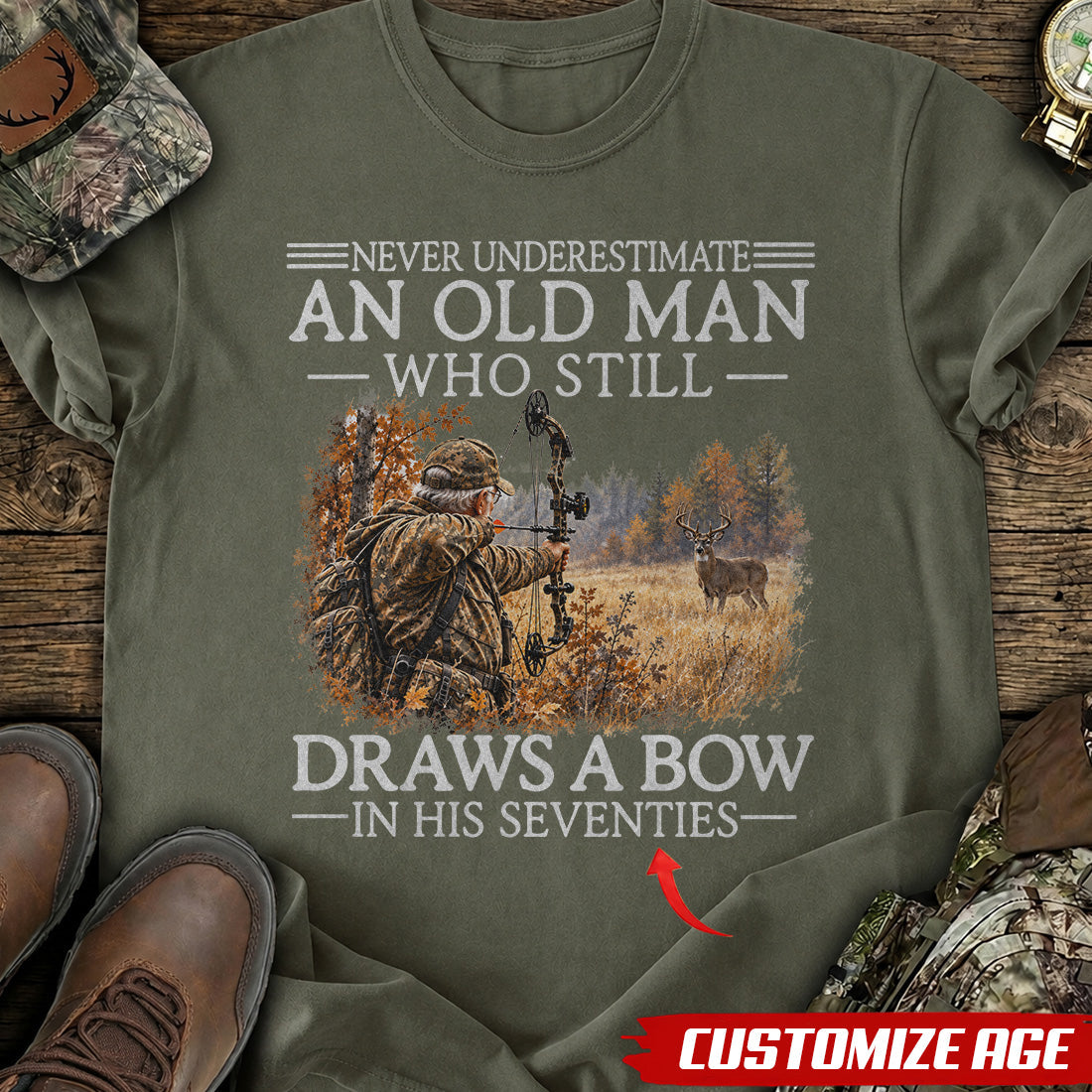 Personalized Years & Still Bowhunting T-Shirt product image 4