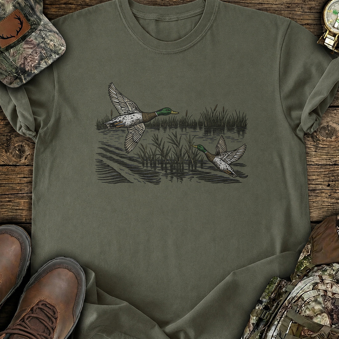 Mallard Marsh Flight T-Shirt product image 1