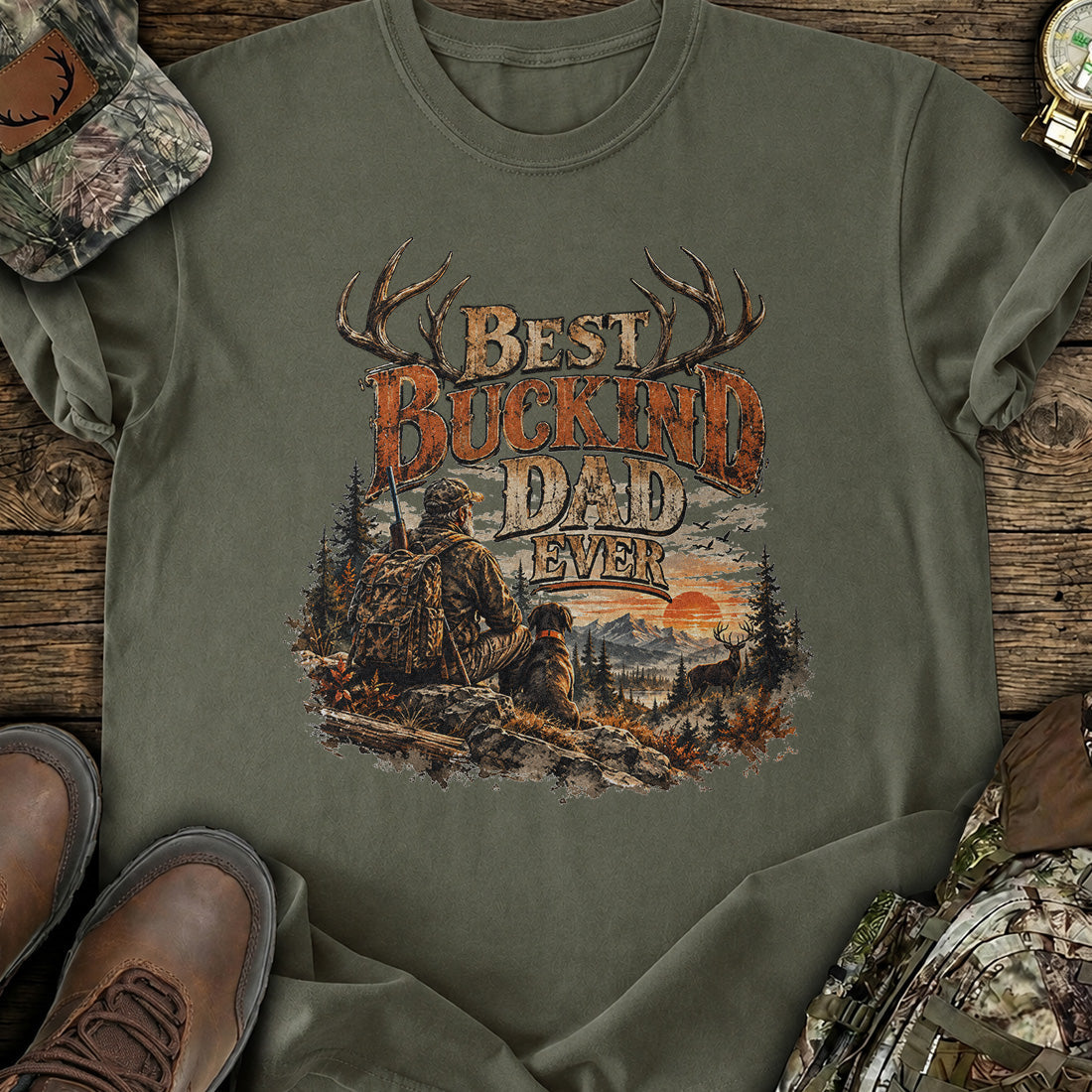 Buckin Dad Legend T-Shirt product image 1