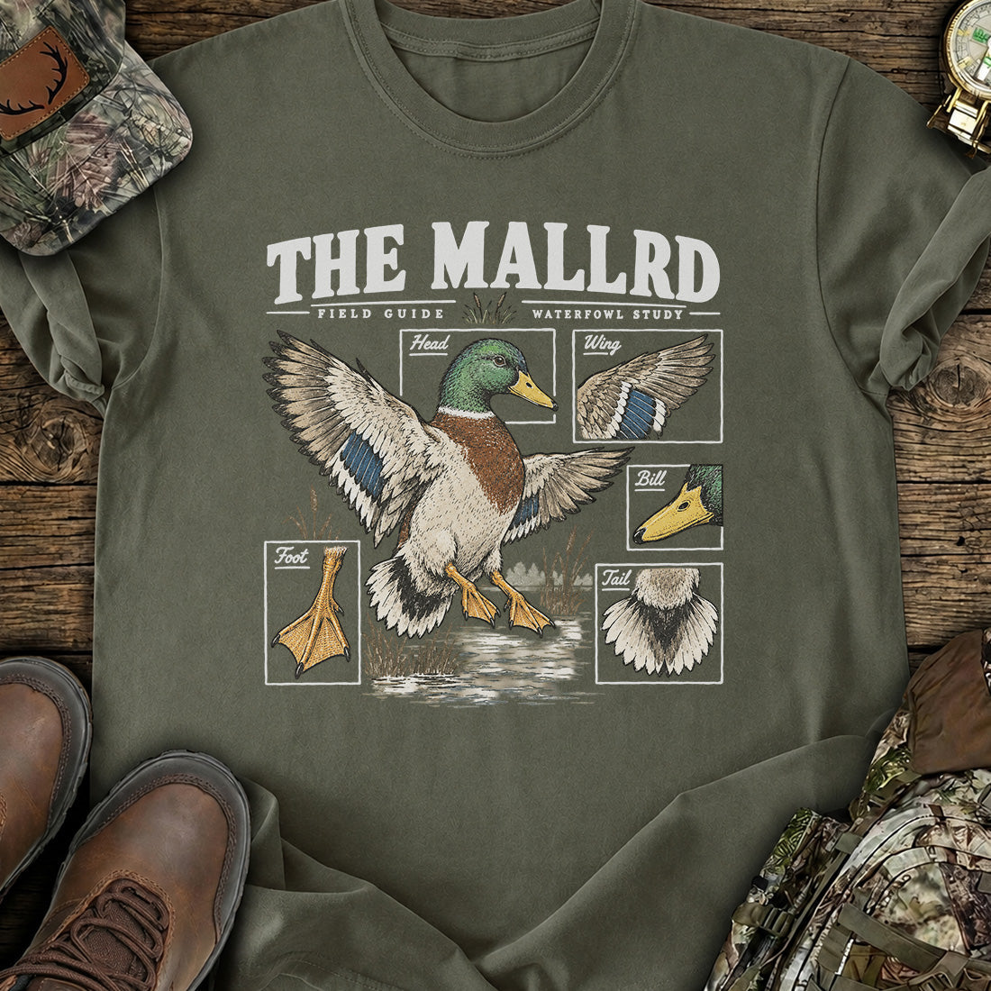 Mallard Field Guide T-Shirt product image 1
