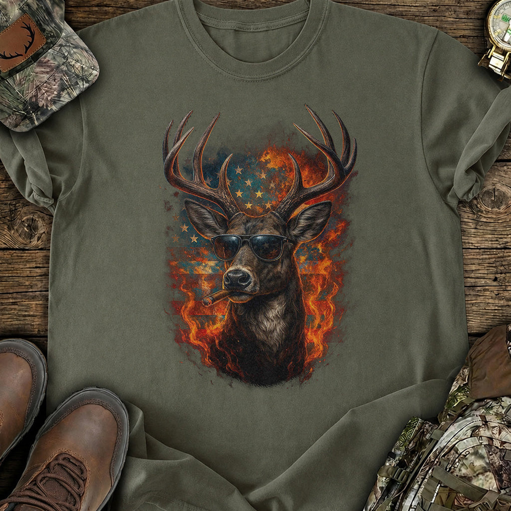Rebel Buck American T-Shirt product image 3