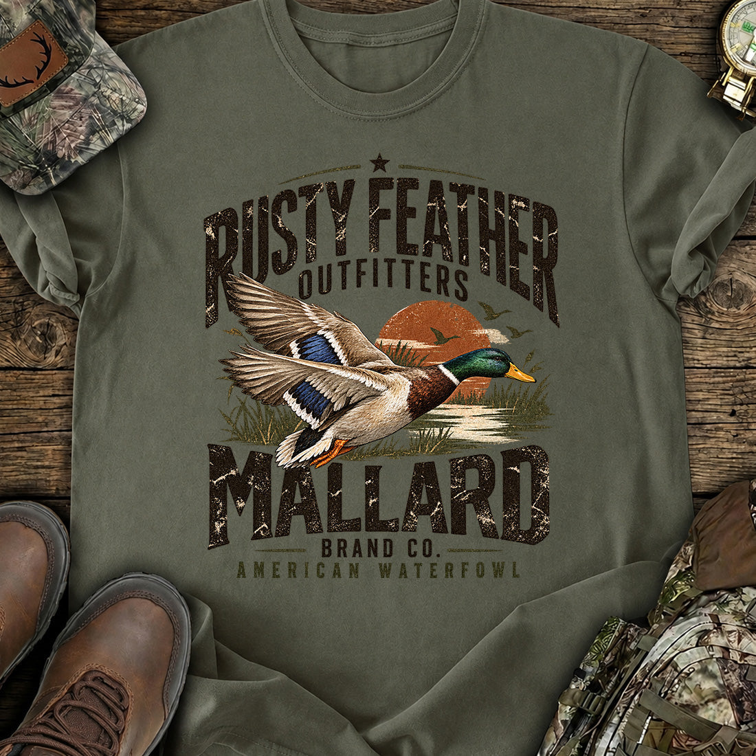 Mallard Sunset Hunt T-Shirt product image 3