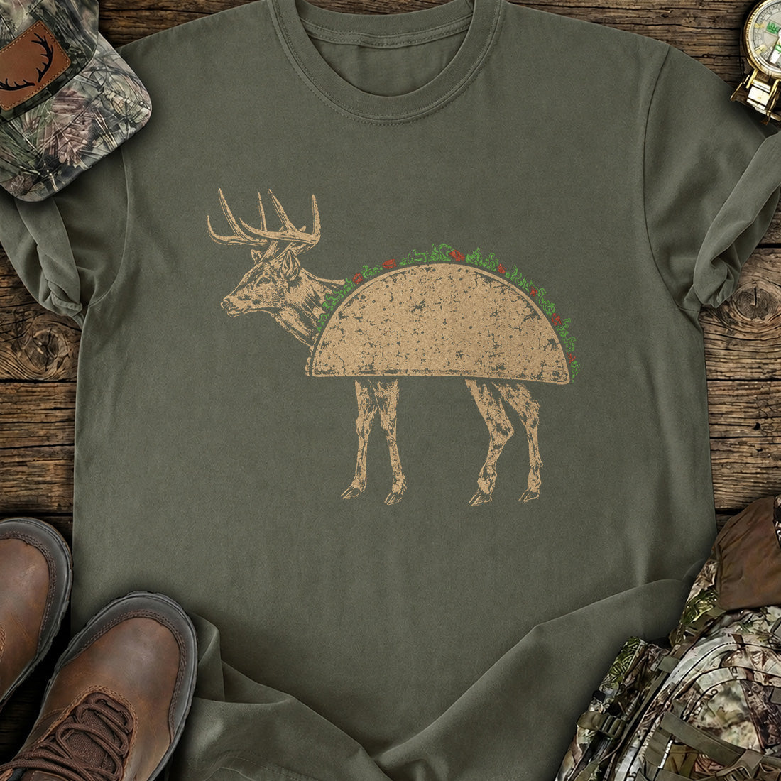 Buck Taco Hunting T-Shirt product image 2