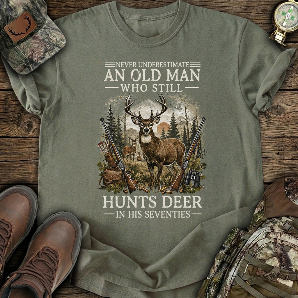 Personalized Ageless Deer Hunter Seventies T-Shirt product image 6