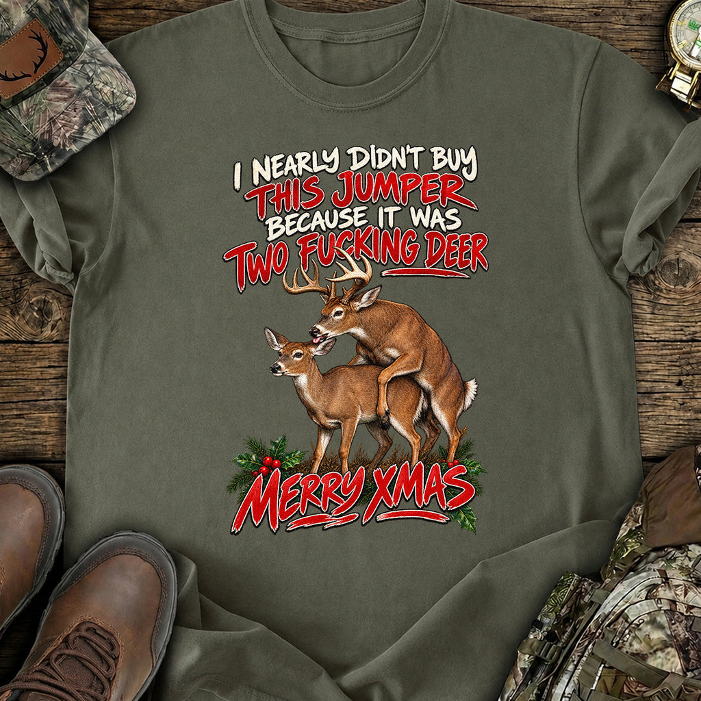Naughty Deer Xmas T-Shirt product image 4
