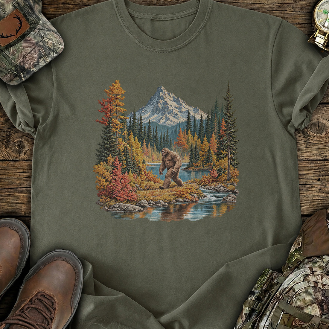 Bigfoot Autumn Trails T-Shirt product image 4