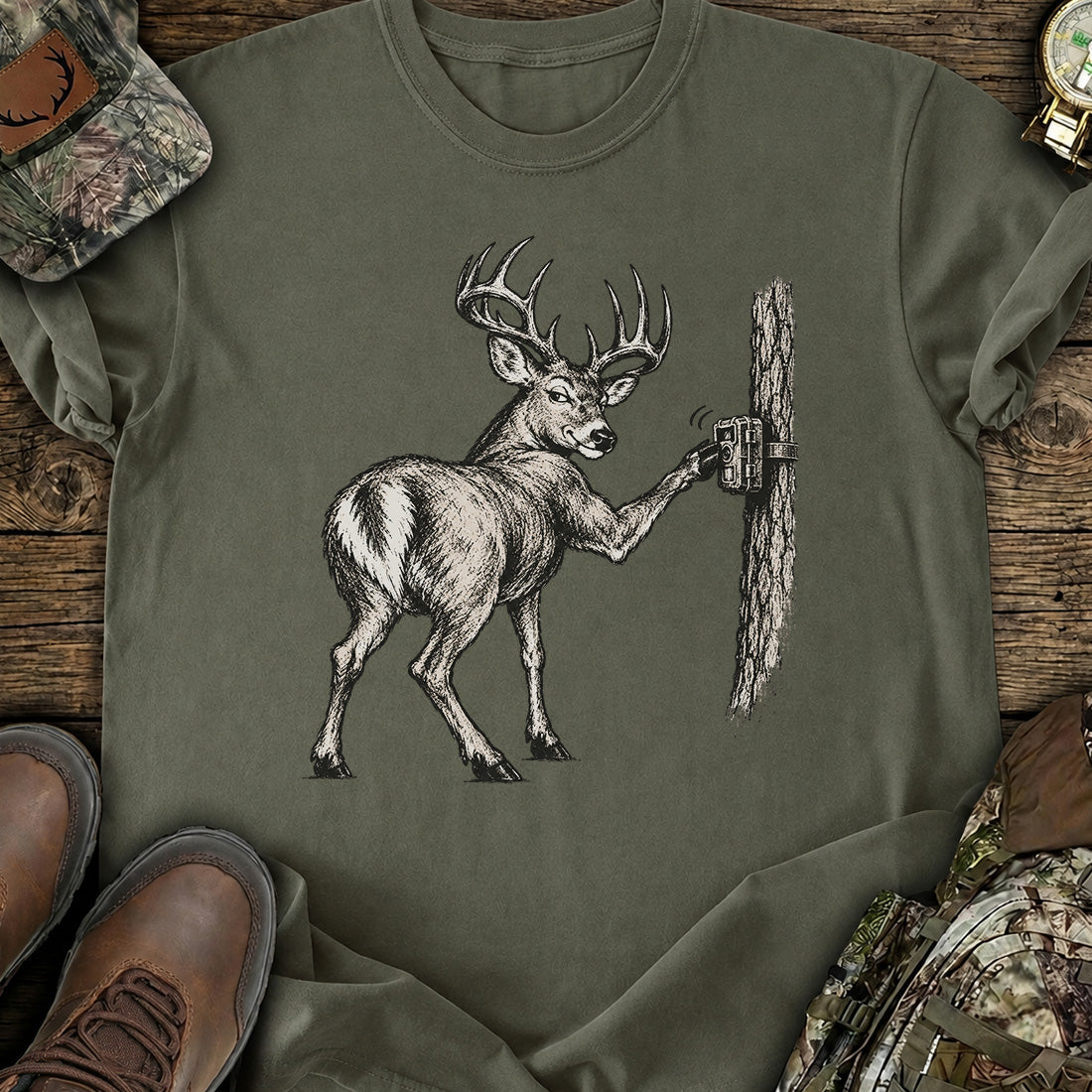Trail Cam Buck T-Shirt product image 4