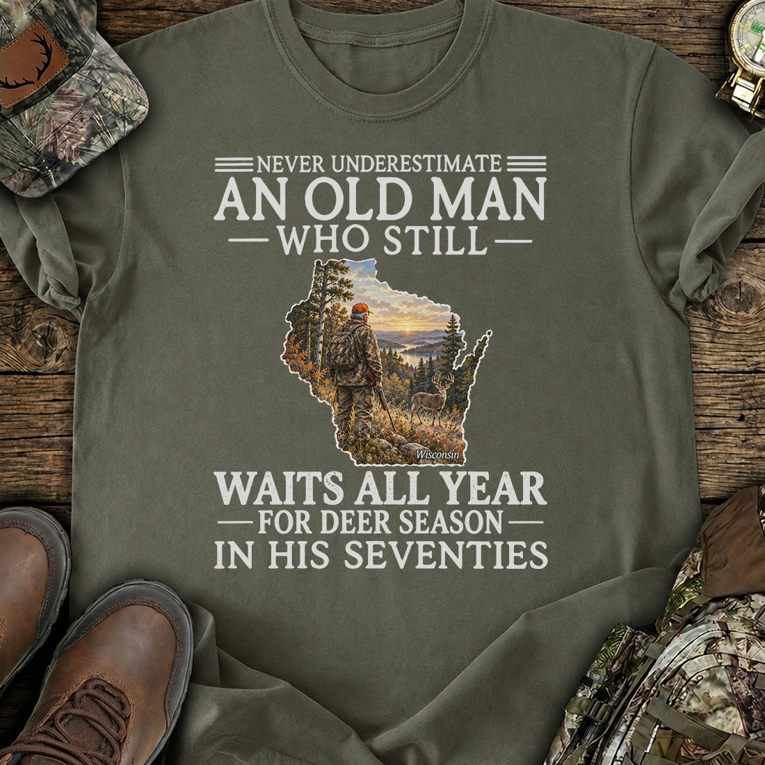 Wisconsin Deer Season T-Shirt product image 4