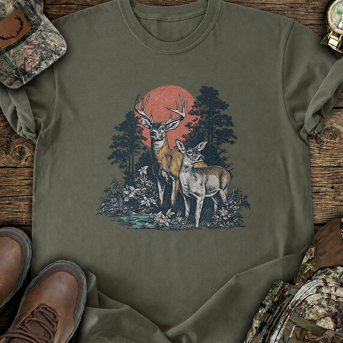 Moonlit Whitetail T-Shirt product image 4