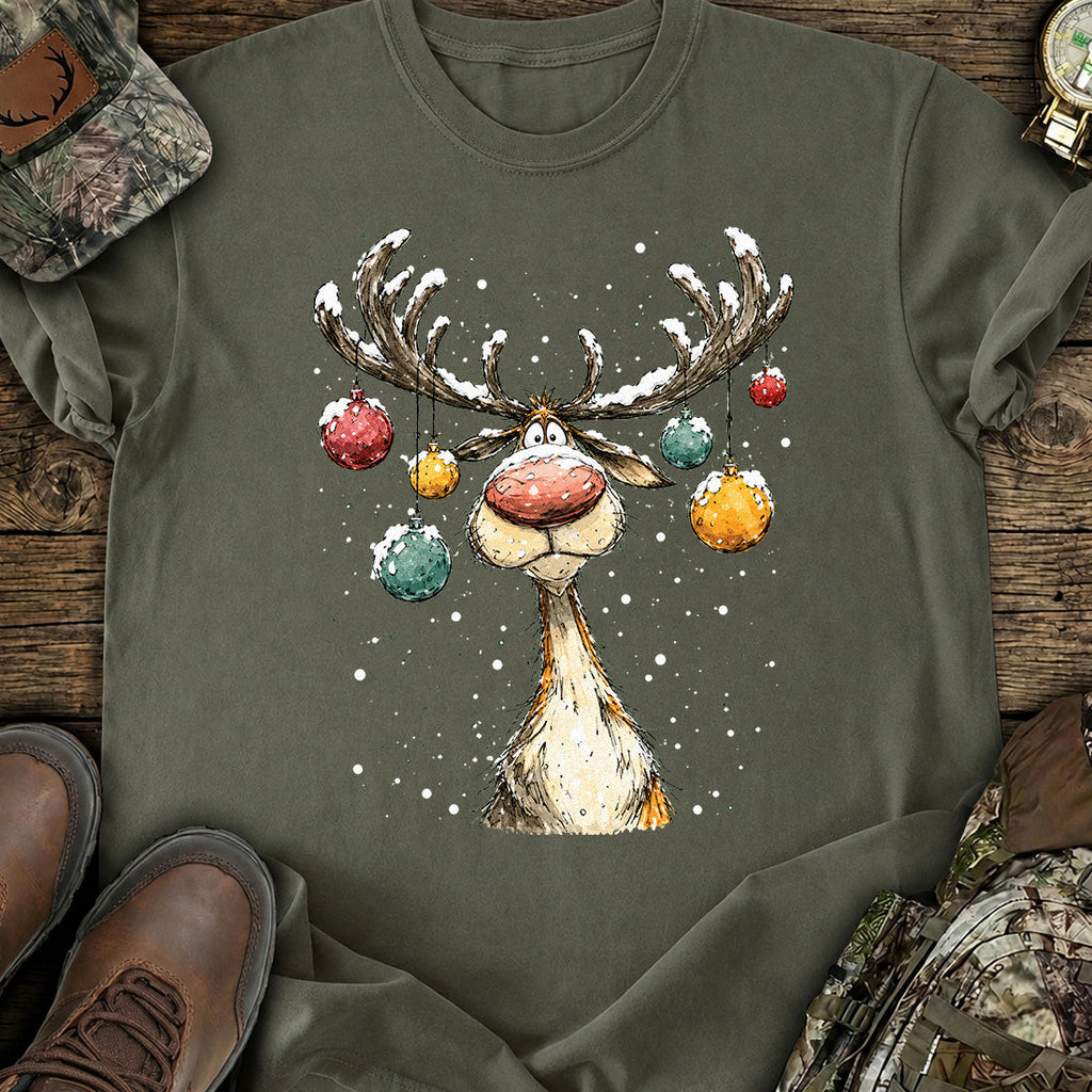 Jolly Reindeer Xmas T-Shirt product image 4