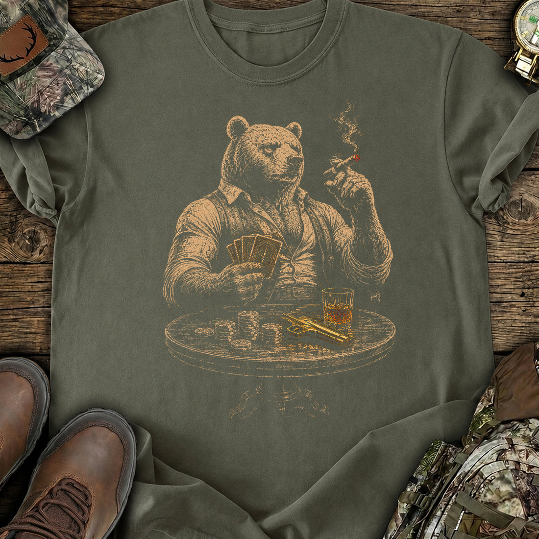 High Stakes Bear T-Shirt product image 4
