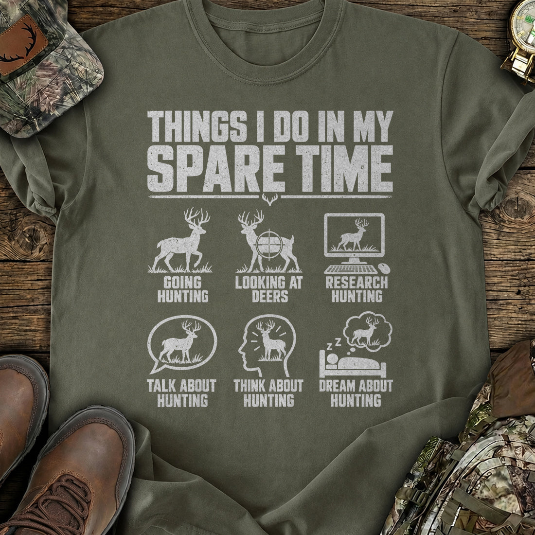 Deer Hunting On My Mind T-Shirt product image 4
