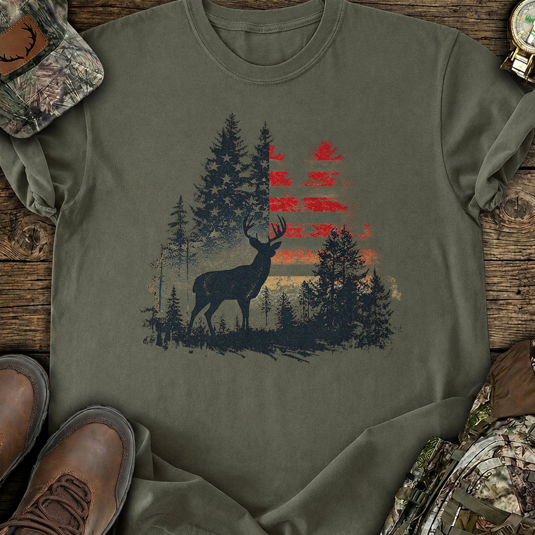 American Whitetail T-Shirt product image 1