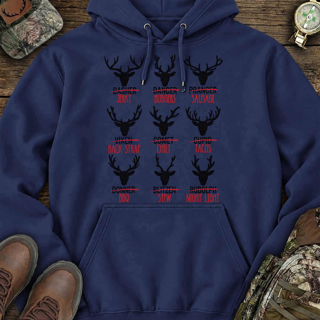 Reindeer Feast Humor Hoodie product image 4