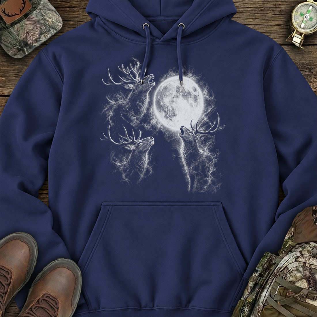 Moonlit Elk Spirit Hoodie product image 5