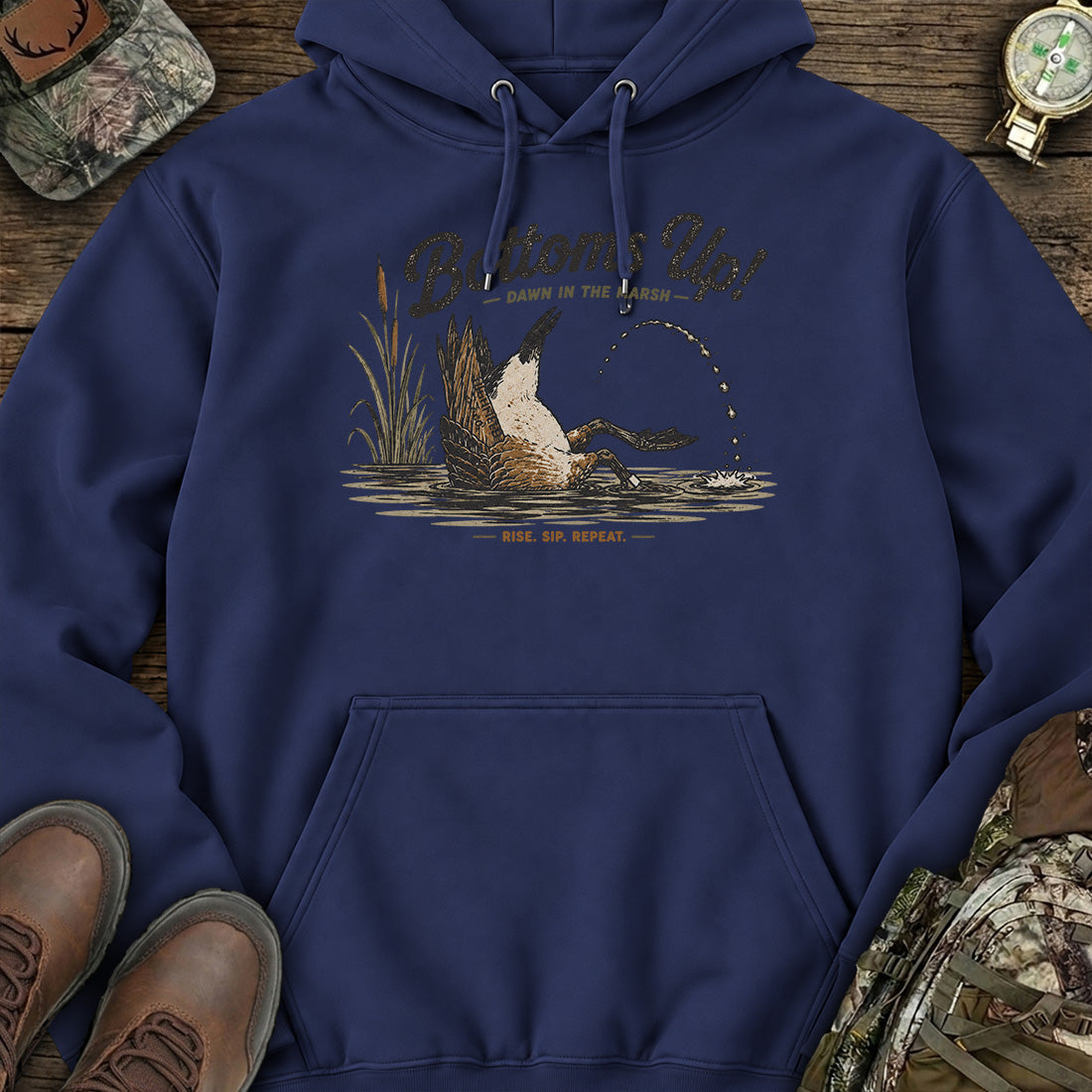 Bottoms Up Duck Hunt Hoodie product image 6