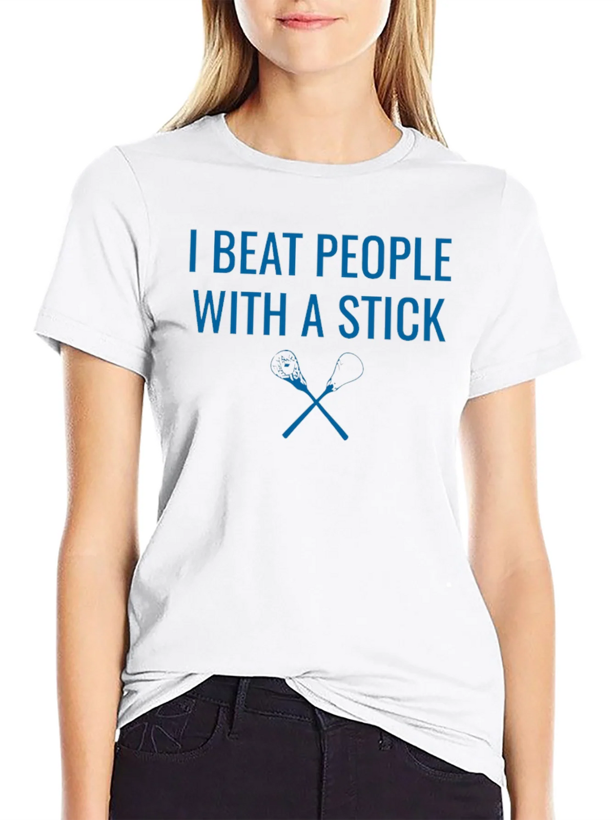 I Beat People With a Stick Graphic Tee product image 8