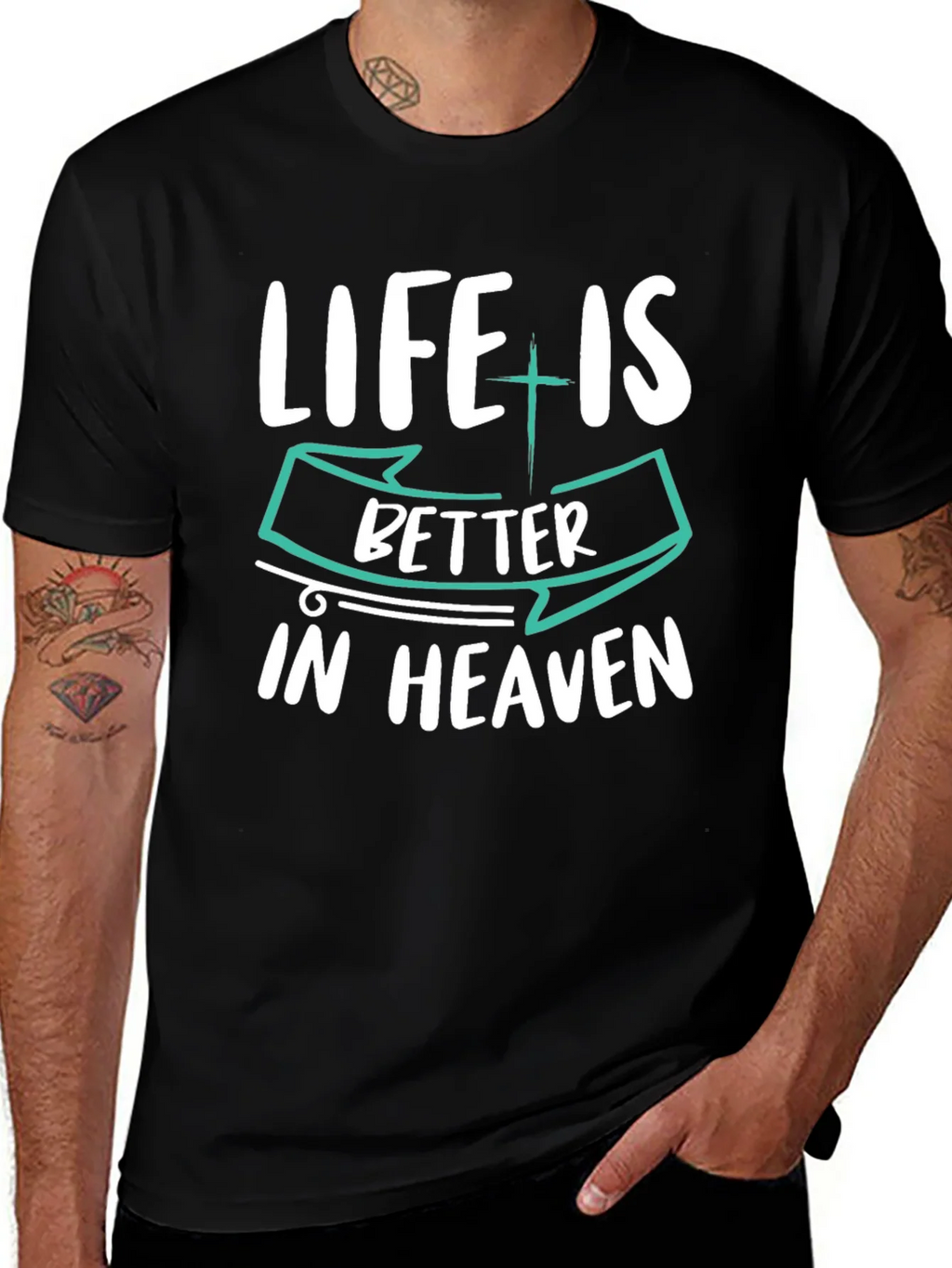 Life is Better in Heaven Graphic T-Shirt product image 1