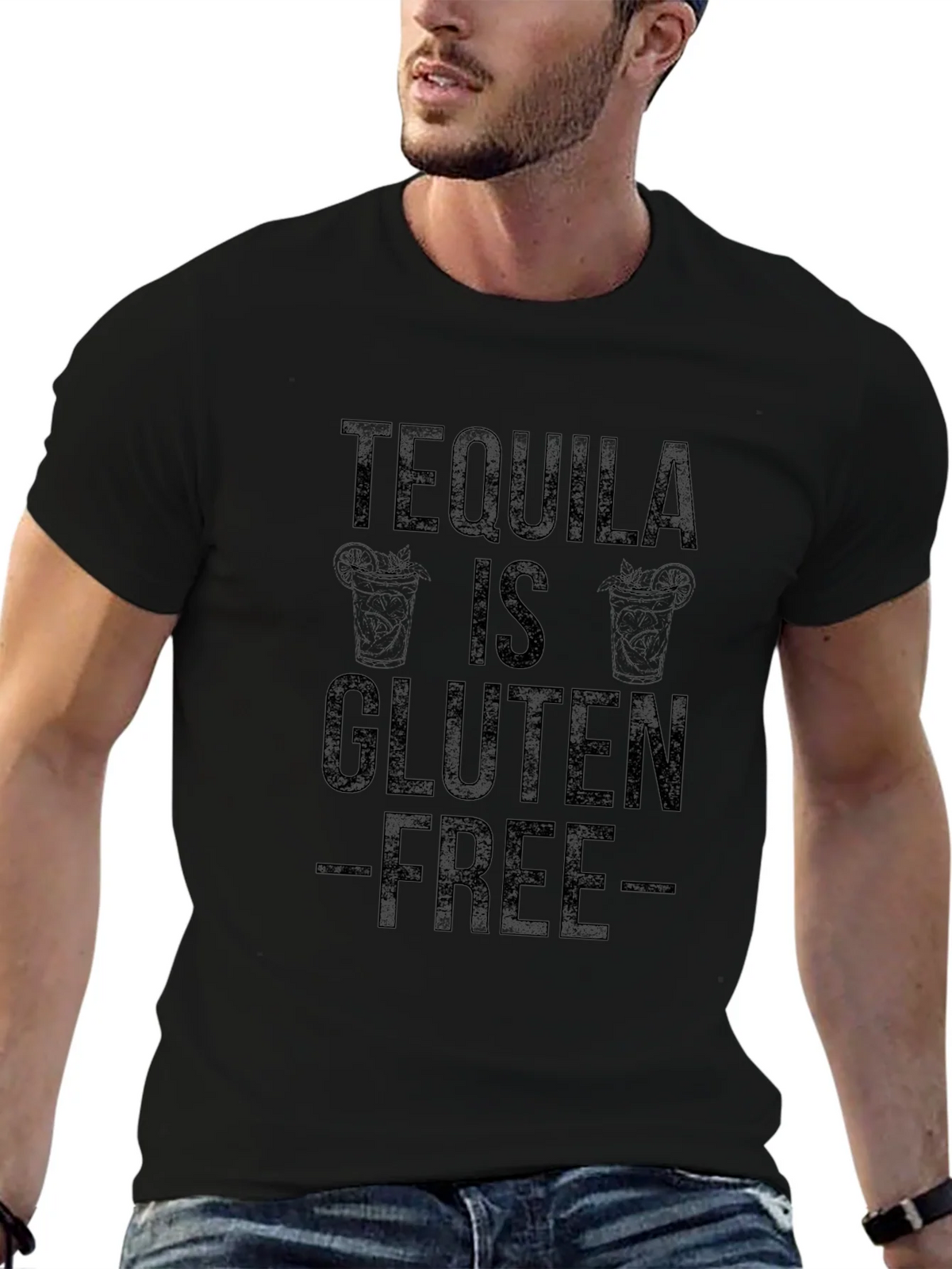 Tequila Is Gluten Free Graphic T-Shirt product image 6