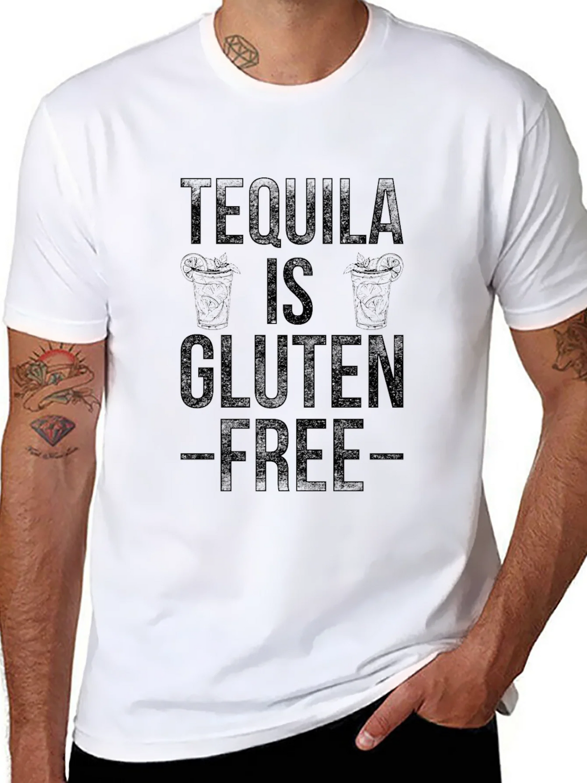 Tequila Is Gluten Free Graphic T-Shirt product image 7