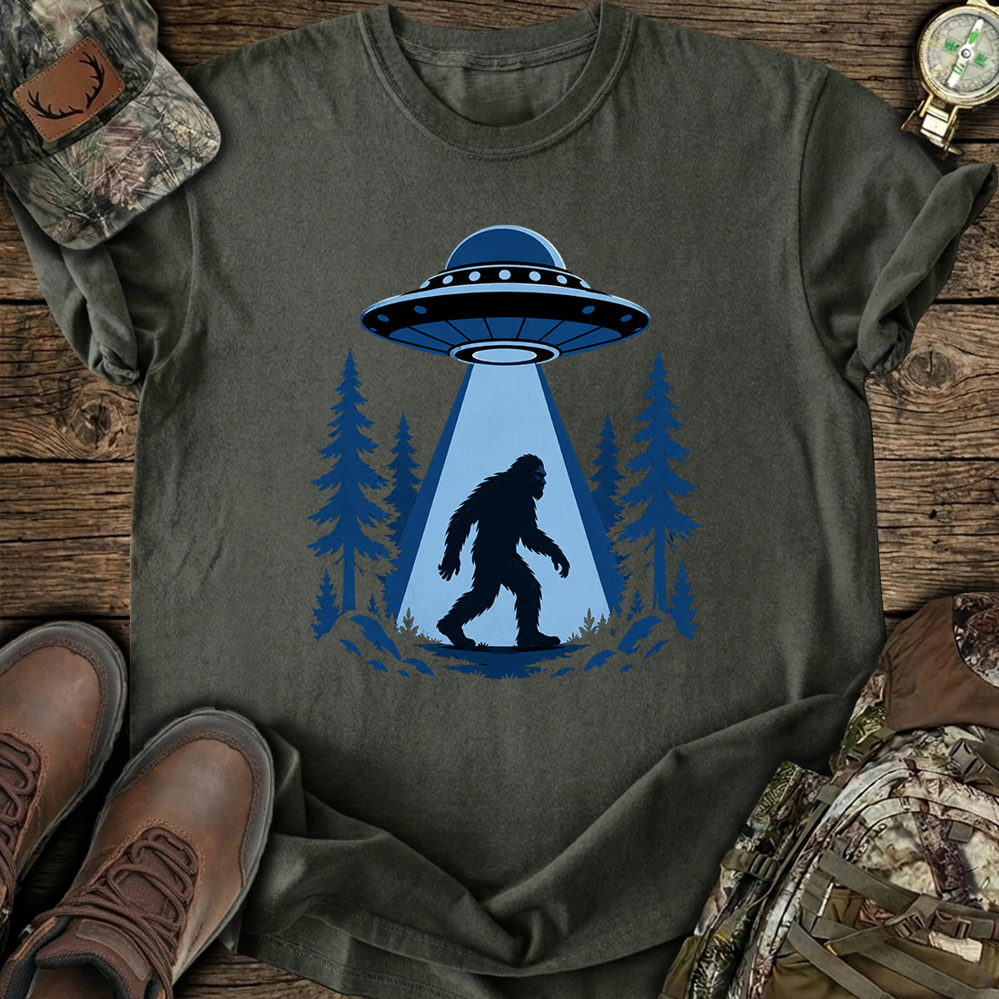Abducted Bigfoot T-Shirt product image 4