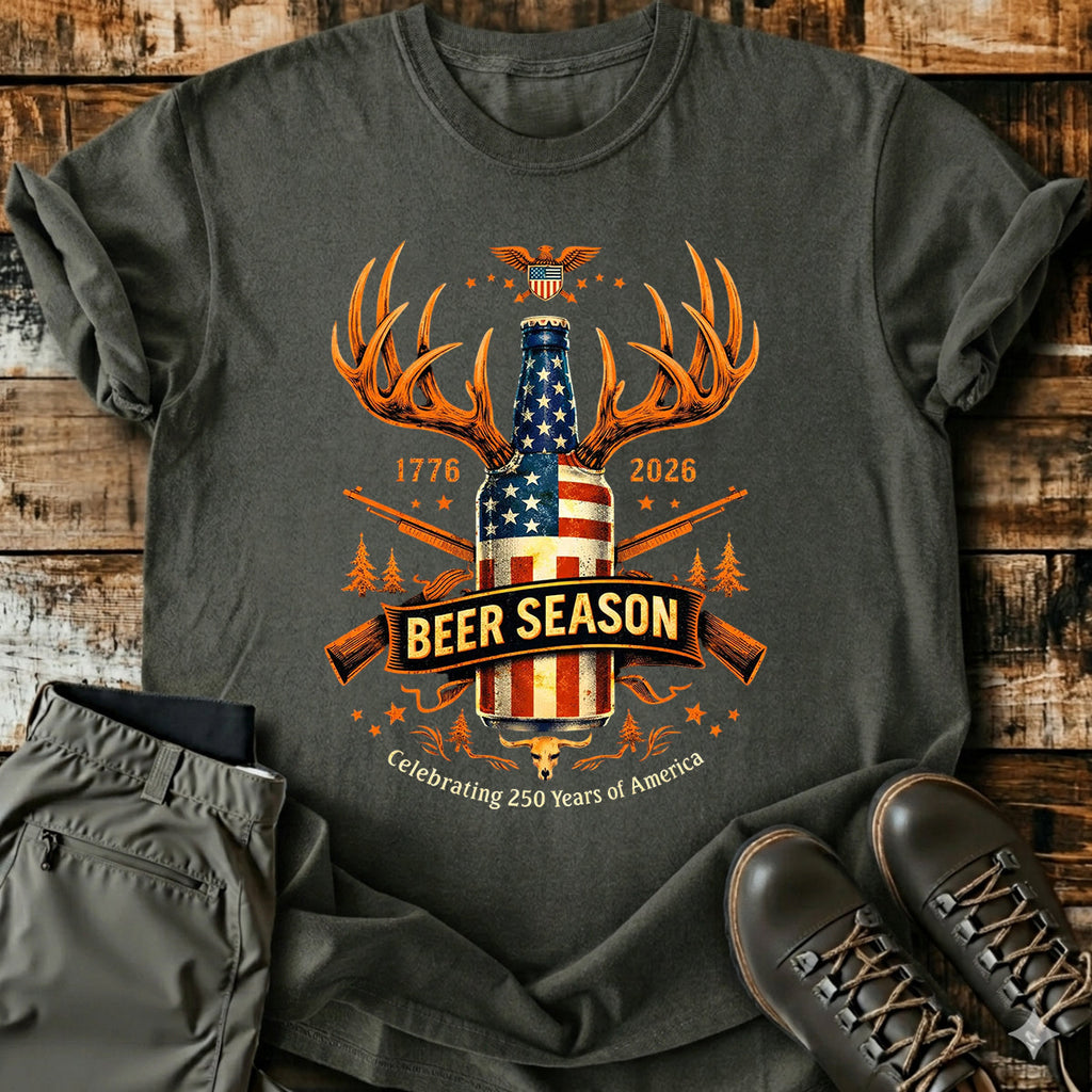Beer Season USA Hunting T-Shirt product image 6