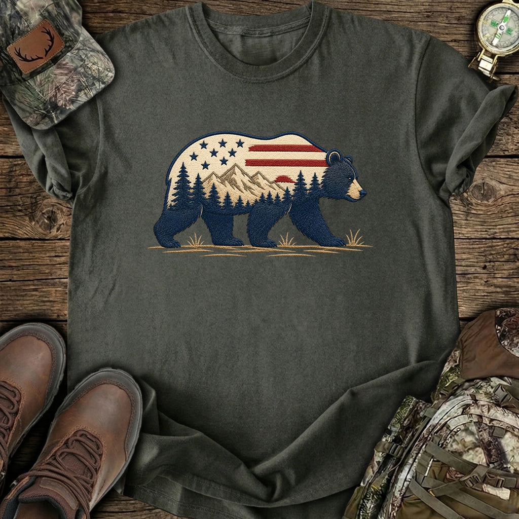 Patriotic Bear USA T-Shirt product image 7