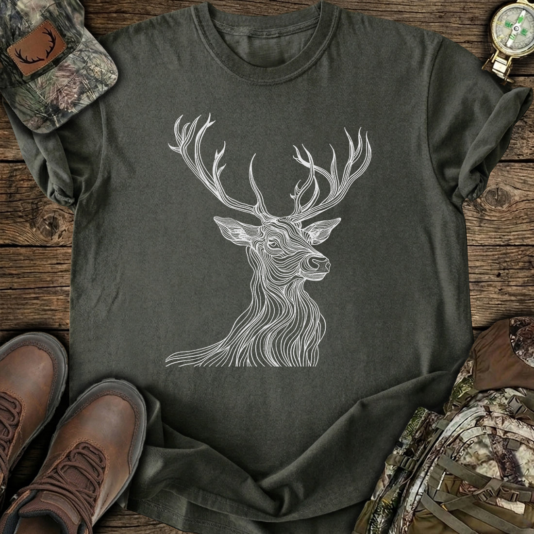 Mystic Stag Lines T-Shirt product image 2