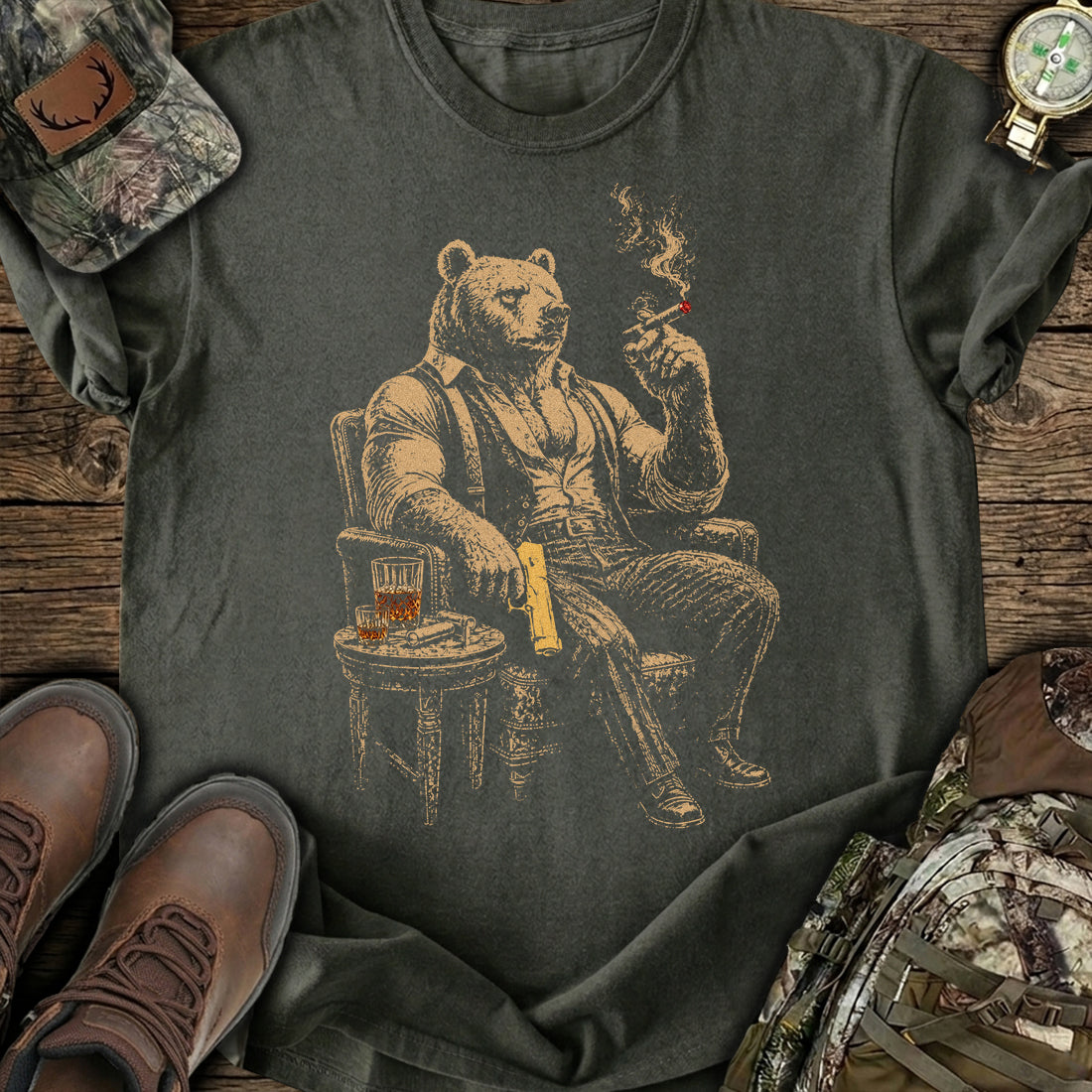 Outlaw Bear Spirit T-Shirt product image 2