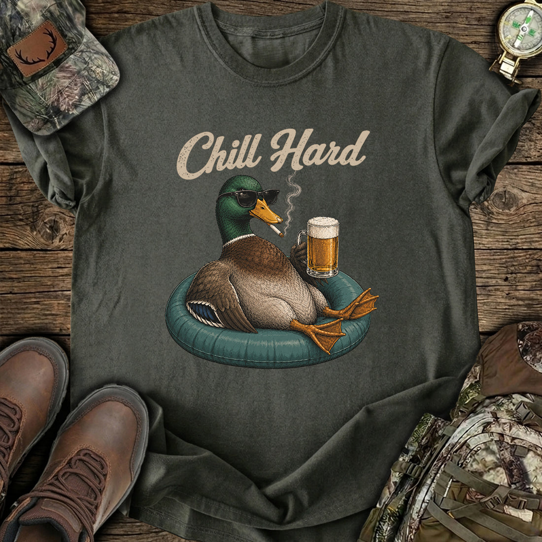 Funny Chill Duck T-Shirt product image 1