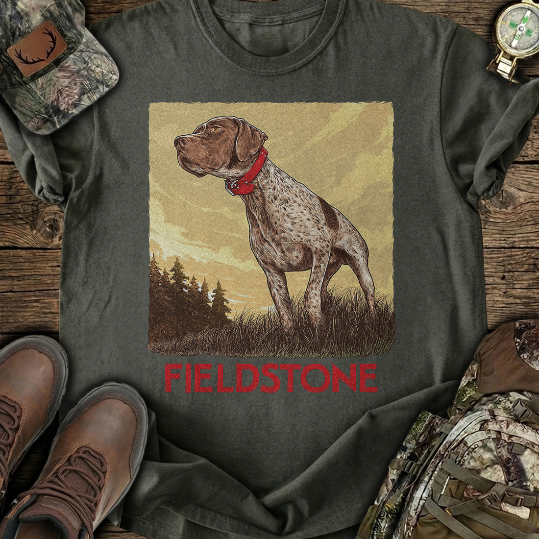 Fieldstone Hunting Dog T-Shirt product image 5
