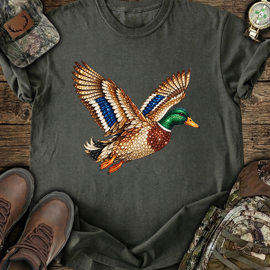 Golden Mallard Flight T-Shirt product image 3