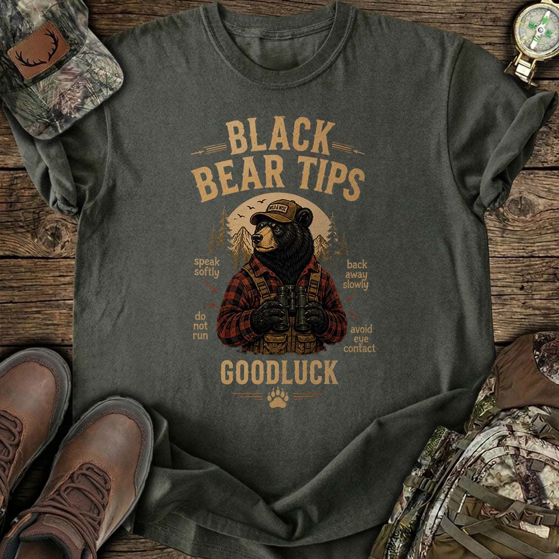 Black Bear Hunt T-Shirt product image 2