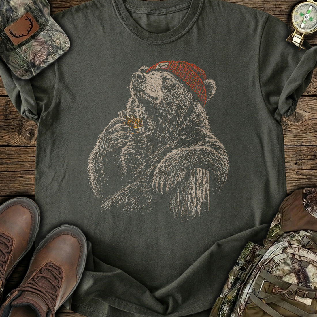 Bear Whiskey Bliss T-Shirt product image 4