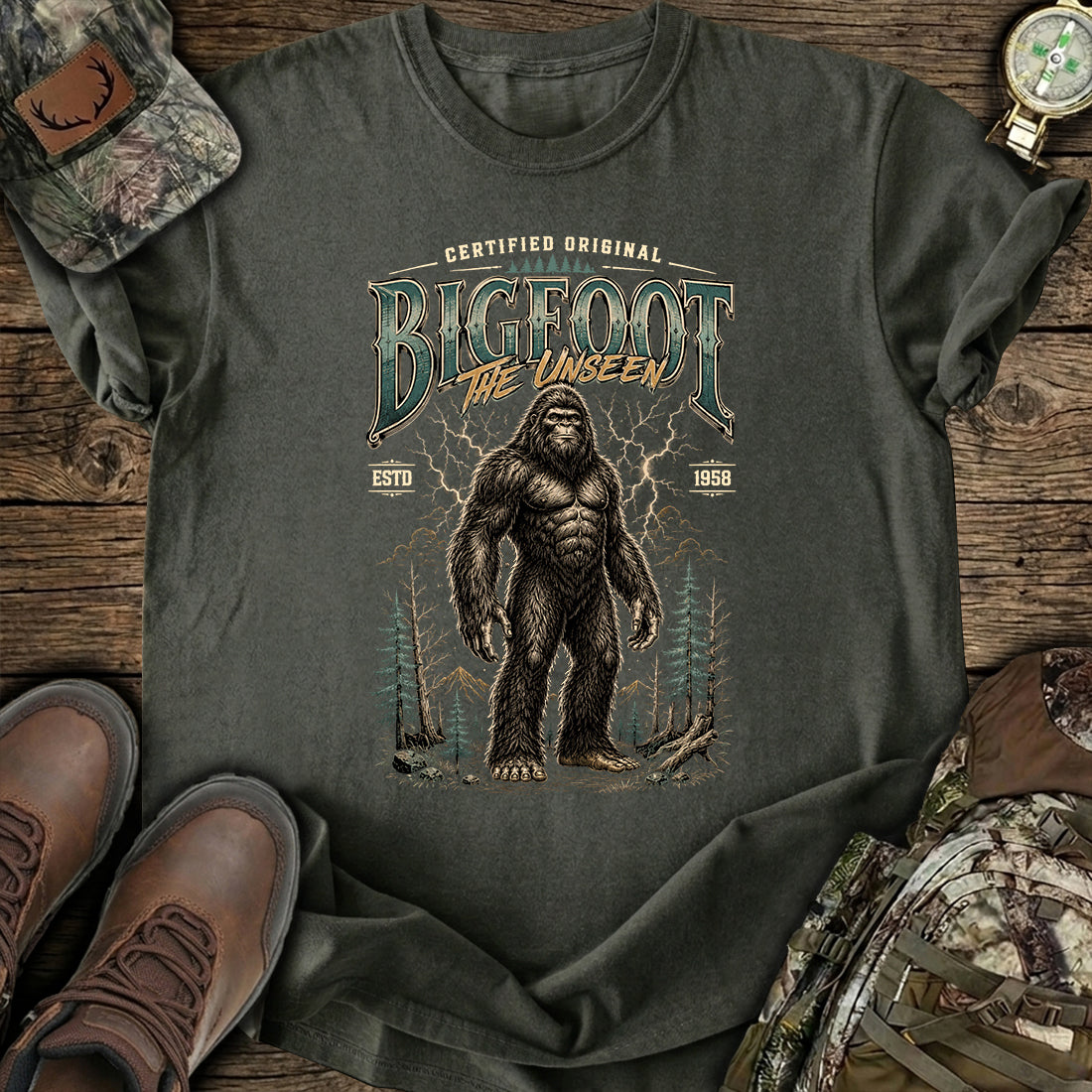 Unseen Bigfoot Legend T-Shirt product image 7