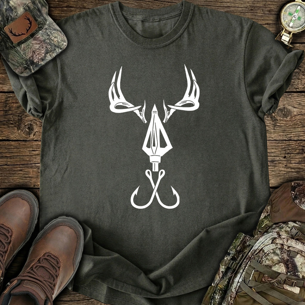 Deer Antler Arrow Hook T-Shirt product image 6