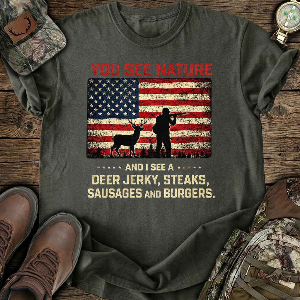 You See Nature I Deer T-Shirt product image 2